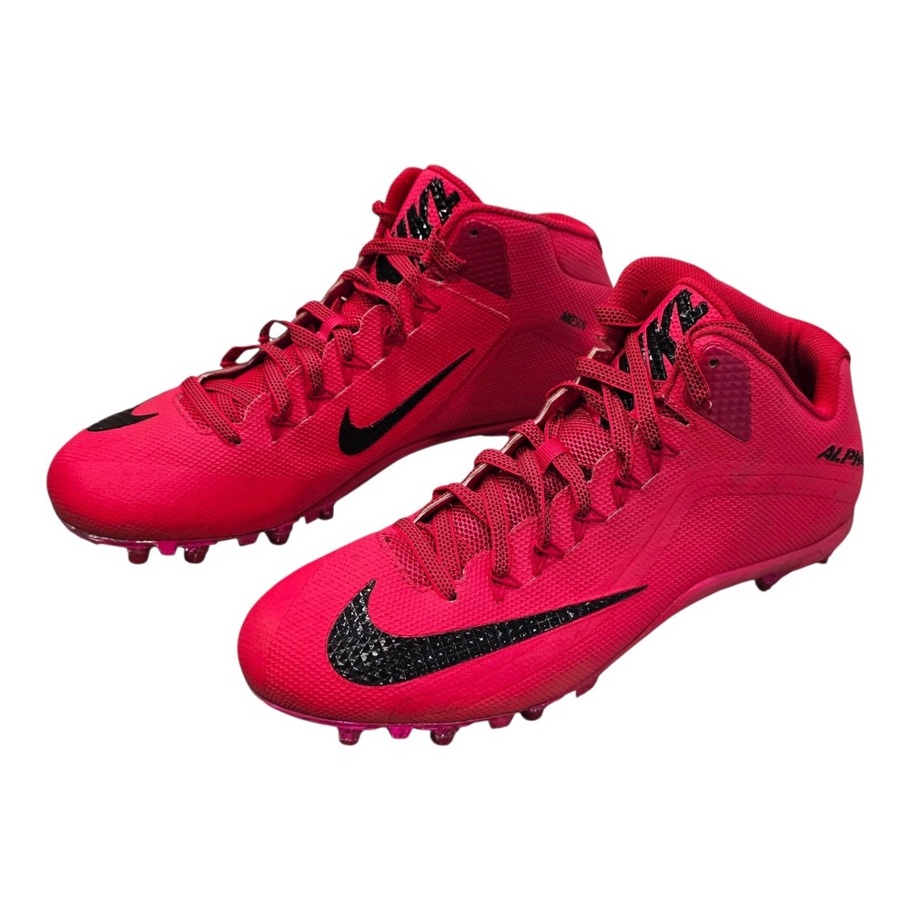 Nike Alpha Pro 3/4 TD BCA Pink Football Cleats Mens 13 884803-606 Breast Cancer